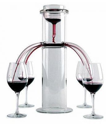 Wine fountain with 4 mouths